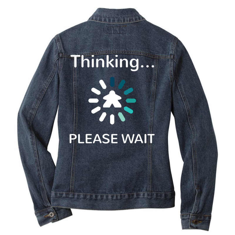 Analysis Paralysis Blue Meeple Board Game Funny Ladies Denim Jacket by yoonjifrizbij | Artistshot