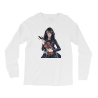 Pemain Biola Lindsey Stirling Hitam Long Sleeve Shirts | Artistshot