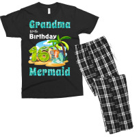 Cute Mermaid Gramma Of The 16th Birthday Trending Men's T-shirt Pajama Set | Artistshot