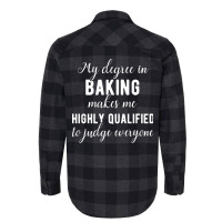 Baking Degree Funny Saying 80s Flannel Shirt | Artistshot