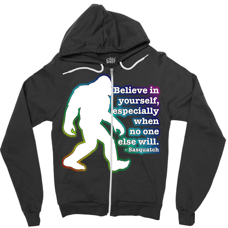 Believe In Yourself Rainbow Twist Boy Zipper Hoodie | Artistshot