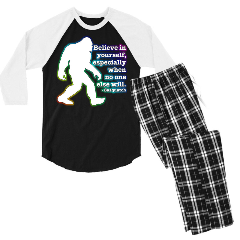 Believe In Yourself Rainbow Twist Boy Men's 3/4 Sleeve Pajama Set | Artistshot