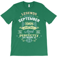 54th Birthday Decoration Legends Were Born In Sept T-shirt | Artistshot