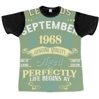 54th Birthday Decoration Legends Were Born In Sept Graphic T-shirt | Artistshot