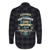 54th Birthday Decoration Legends Were Born In Sept Flannel Shirt | Artistshot