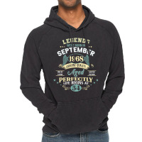 54th Birthday Decoration Legends Were Born In Sept Vintage Hoodie | Artistshot