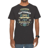 54th Birthday Decoration Legends Were Born In Sept Vintage T-shirt | Artistshot