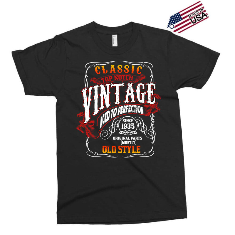 Vintage Birthday 1935 Aged To Perfection 1935 Birt Exclusive T-shirt | Artistshot