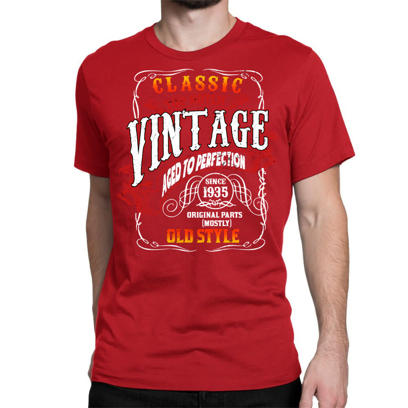 Vintage Birthday 1935 Aged To Perfection 1935 Birt Classic T-shirt | Artistshot