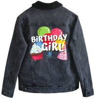 Birthday Girl Cool Unisex Sherpa-lined Denim Jacket | Artistshot