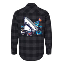 Birthday Shark Iii Boy Flannel Shirt | Artistshot