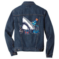 Birthday Shark Iii Boy Men Denim Jacket | Artistshot