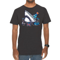 Birthday Shark Iii Boy Vintage T-shirt | Artistshot