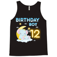 Cute Elephant 12th Birthday Boy Hipster Tank Top | Artistshot