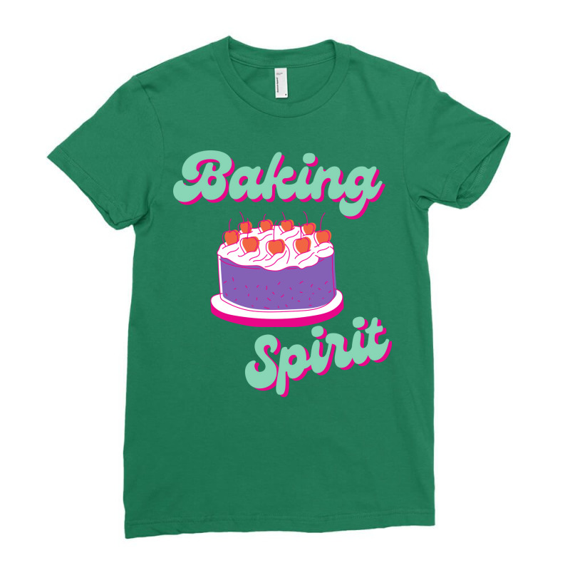 Baking Spirit Red Ladies Fitted T-Shirt by gorjejezlomx | Artistshot