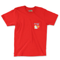 Cute Elephant 17th Birthday Boy Red Pocket T-shirt | Artistshot