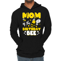 Mom Of The Birthday Bee Funny Lightweight Hoodie | Artistshot