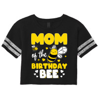 Mom Of The Birthday Bee Funny Scorecard Crop Tee | Artistshot