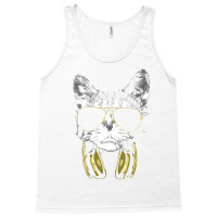 Dj Cat Bling Bling Green Tank Top | Artistshot