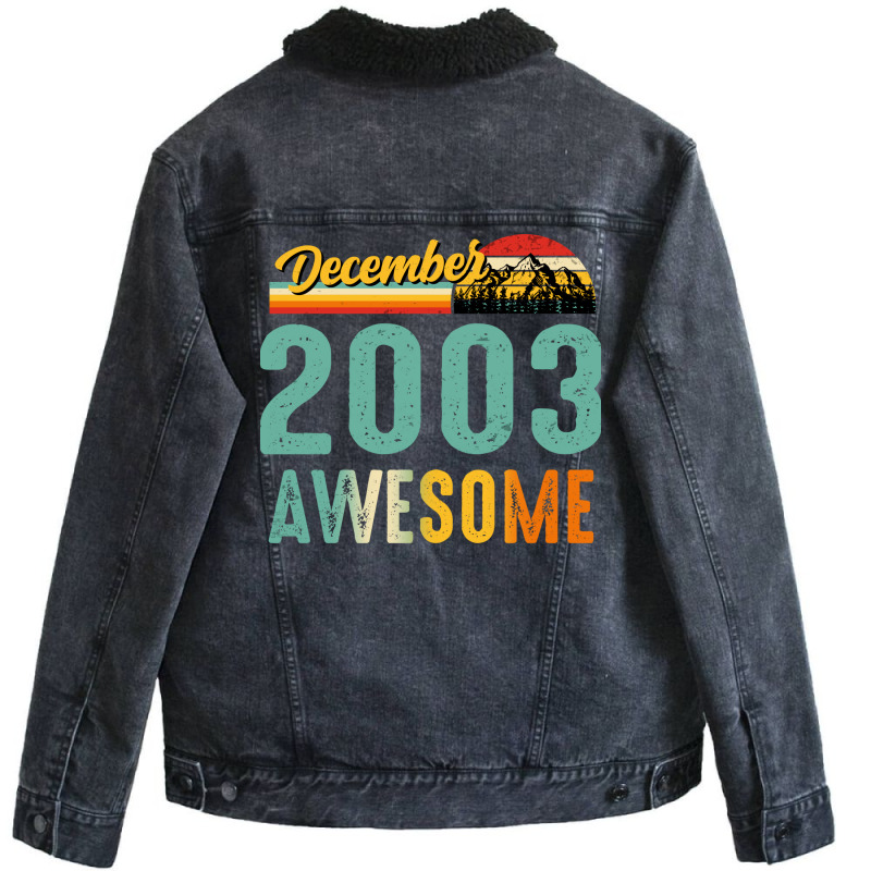 December 2003 Birthday Gift  Vintage December 2003 Unisex Sherpa-lined Denim Jacket | Artistshot