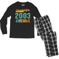 December 2003 Birthday Gift  Vintage December 2003 Men's Long Sleeve Pajama Set | Artistshot