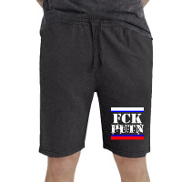 Fuck Putin Fck Putin Flag Shots In White Vintage Short | Artistshot