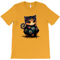 Dice Tou Chibi Cat Blue T-shirt | Artistshot