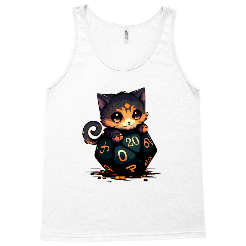 Dice Tou Chibi Cat Blue Tank Top | Artistshot