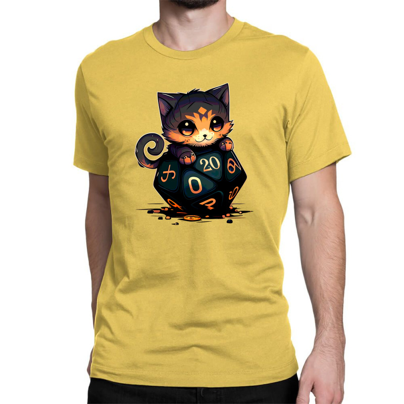 Dice Tou Chibi Cat Blue Classic T-shirt | Artistshot