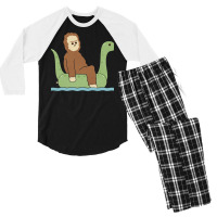 Bigfloat Girl Men's 3/4 Sleeve Pajama Set | Artistshot