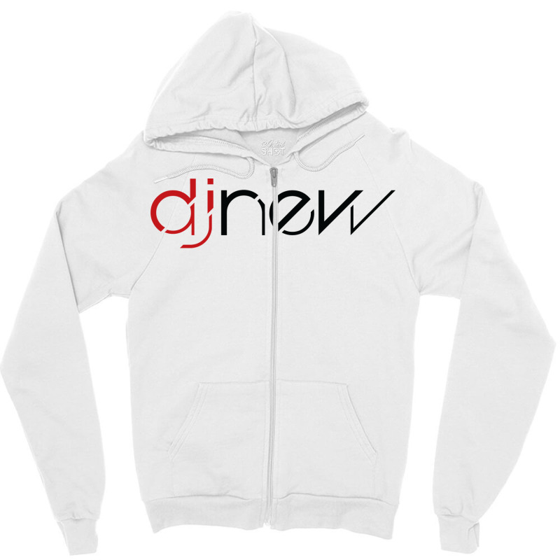 Dj New  Red And Black Zipper Hoodie | Artistshot