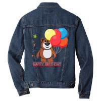 Happy Birthday Hippie Girl Men Denim Jacket | Artistshot