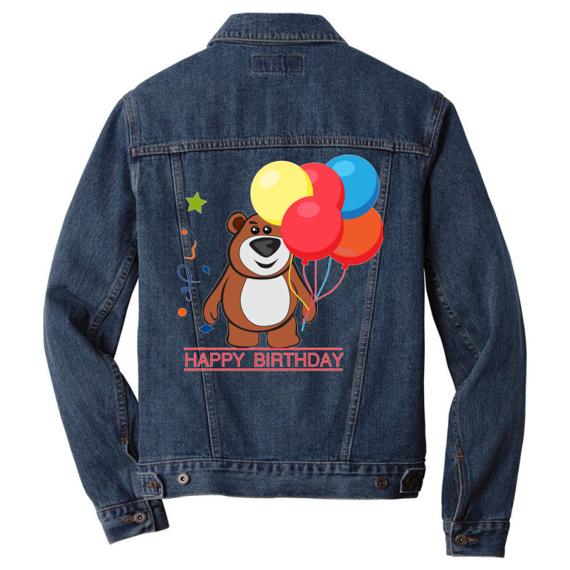 Happy Birthday Hippie Girl Men Denim Jacket | Artistshot