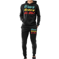 Happy Birthday To Me Colorful Version Hipster Hoodie & Jogger Set | Artistshot