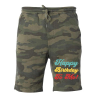 Happy Birthday To Me Colorful Version Hipster Fleece Short | Artistshot