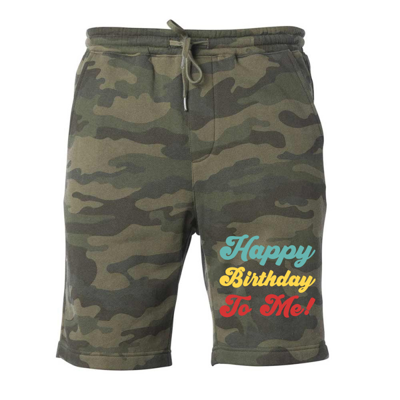 Happy Birthday To Me Colorful Version Hipster Fleece Short | Artistshot