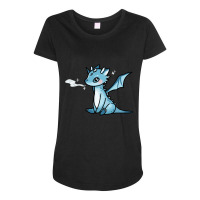 Trending Blue Ice Dragon Maternity Scoop Neck T-shirt | Artistshot