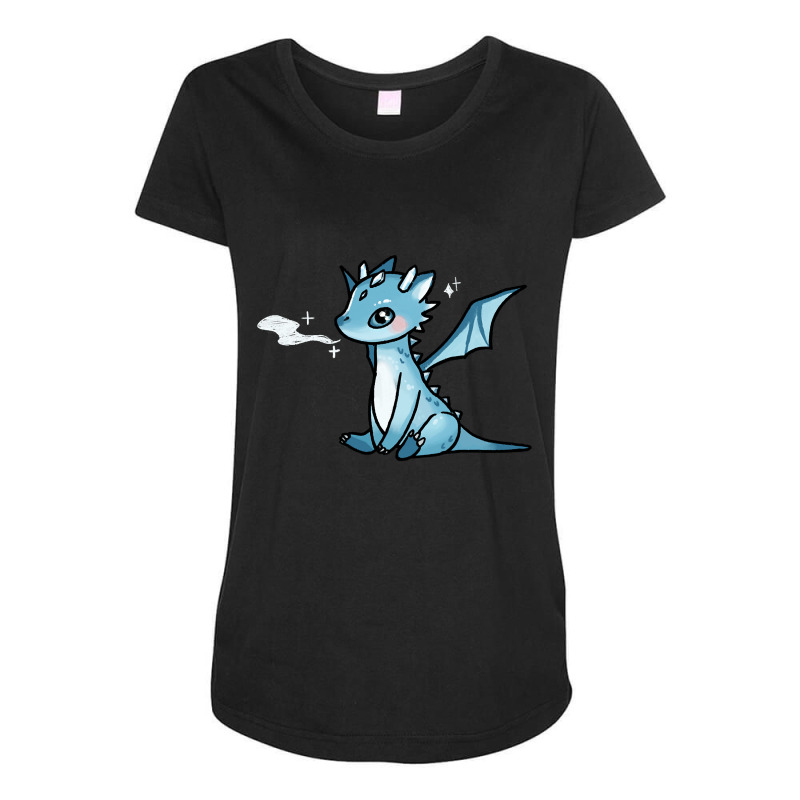 Trending Blue Ice Dragon Maternity Scoop Neck T-shirt by declangreenwood | Artistshot