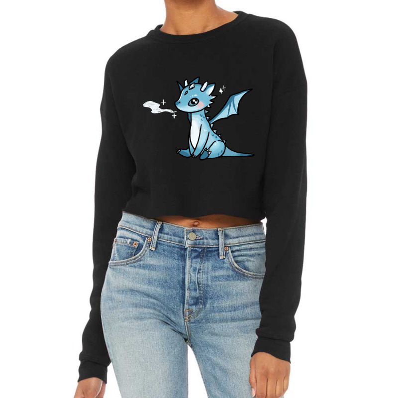 Trending Blue Ice Dragon Cropped Sweater by declangreenwood | Artistshot