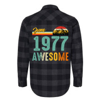 June 1977 Birthday Gift  Vintage June 1977 Awesome Flannel Shirt | Artistshot