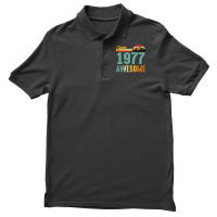 June 1977 Birthday Gift  Vintage June 1977 Awesome Men's Polo Shirt | Artistshot