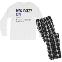 Funny And Awesome Definition Style Saying Dj Djs D Men's Long Sleeve Pajama Set | Artistshot