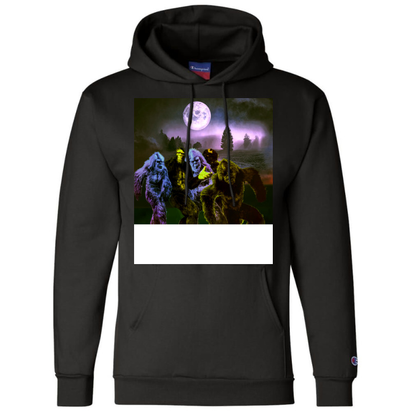 A Big Walk Under The Moon Red Champion Hoodie | Artistshot