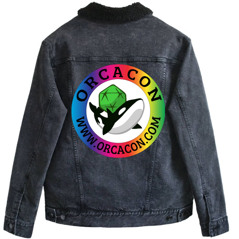 Orcacon Rainbow Slapper 70s Unisex Sherpa-lined Denim Jacket | Artistshot