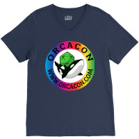 Orcacon Rainbow Slapper 70s V-neck Tee | Artistshot