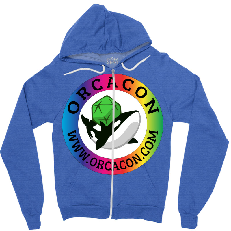 Orcacon Rainbow Slapper 70s Zipper Hoodie | Artistshot