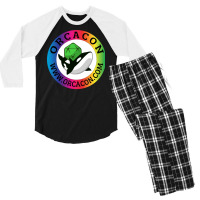 Orcacon Rainbow Slapper 70s Men's 3/4 Sleeve Pajama Set | Artistshot