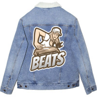 Everything For Your Beats Vintage Unisex Sherpa-lined Denim Jacket | Artistshot