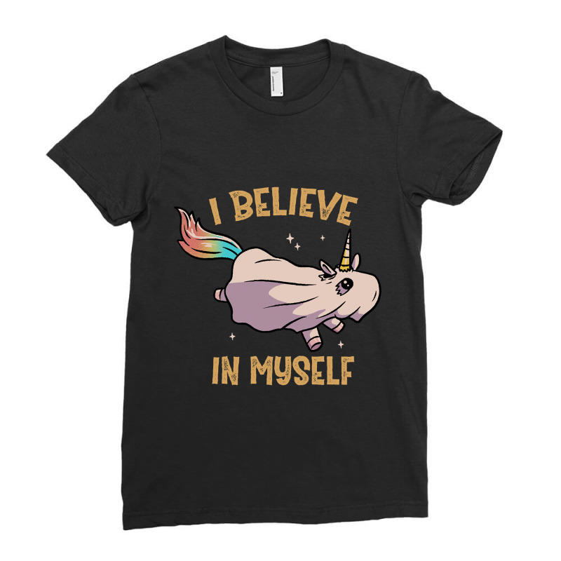 Hot Trend I Believe In Myself Funny Cute Spooky Ladies Fitted T-Shirt by Inmamlil638 | Artistshot