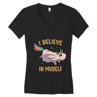 Hot Trend I Believe In Myself Funny Cute Spooky Women's V-neck T-shirt | Artistshot